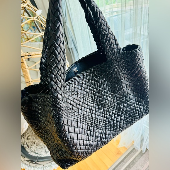 Falor designer black genuine leather tote - Picture 9 of 9